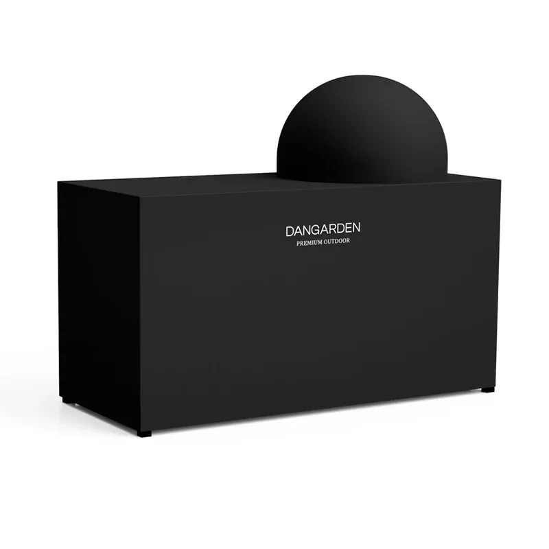 Copertura impermeabile nera per armadio da esterno