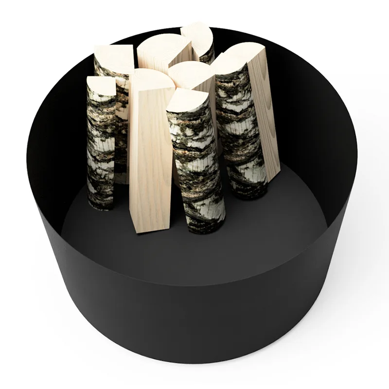 Fioriera da esterno rotonda in metallo zincato