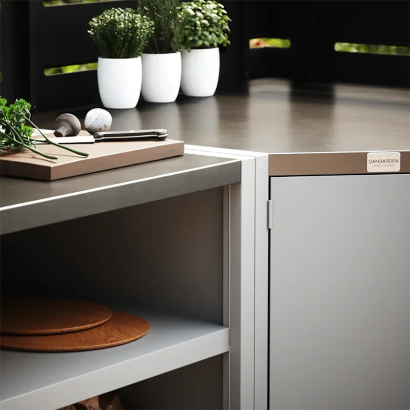 Double Layer Outdoor Kitchen Cabinet with a Door Double Layer Outdoor Kitchen Cabinet with a Door